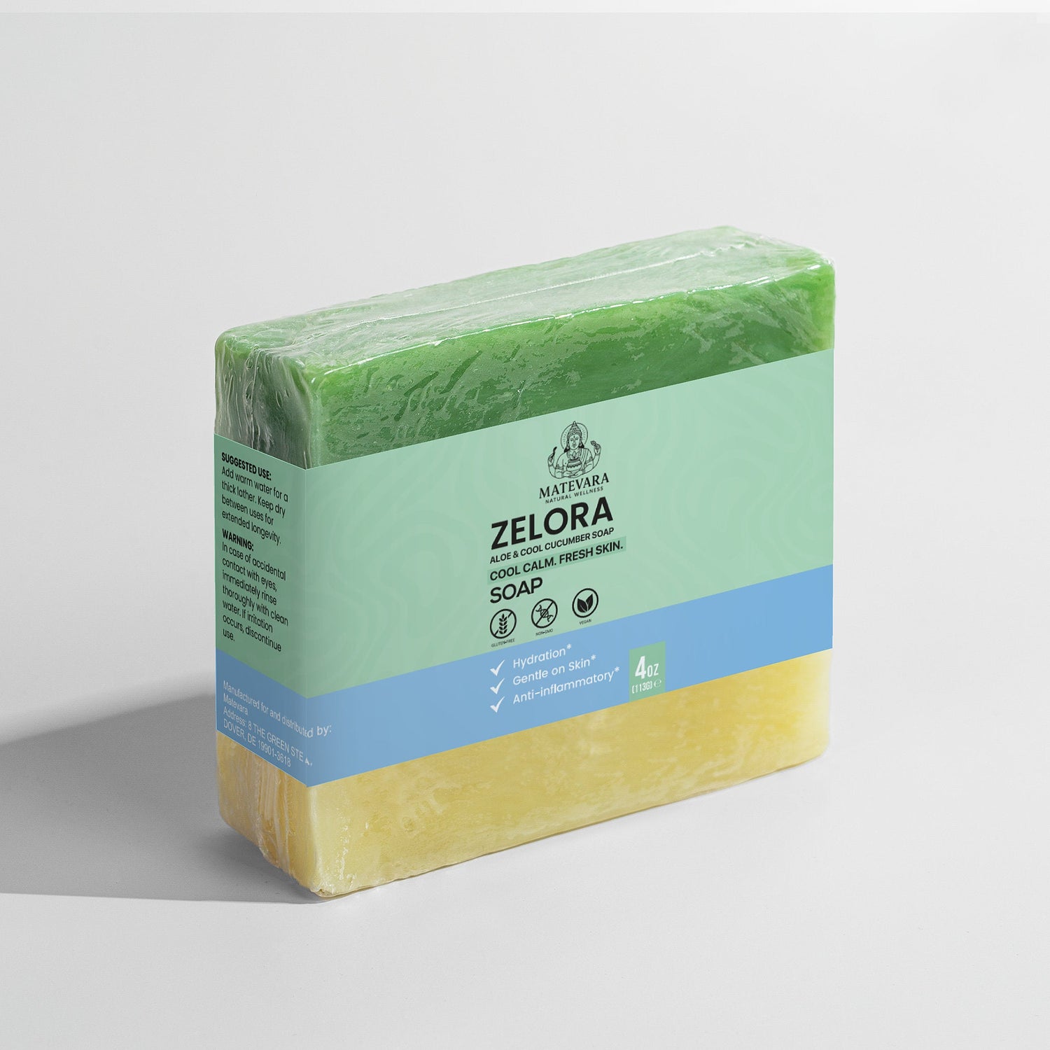 Zelora - Aloe & Cool Cucumber Soap - Matevara