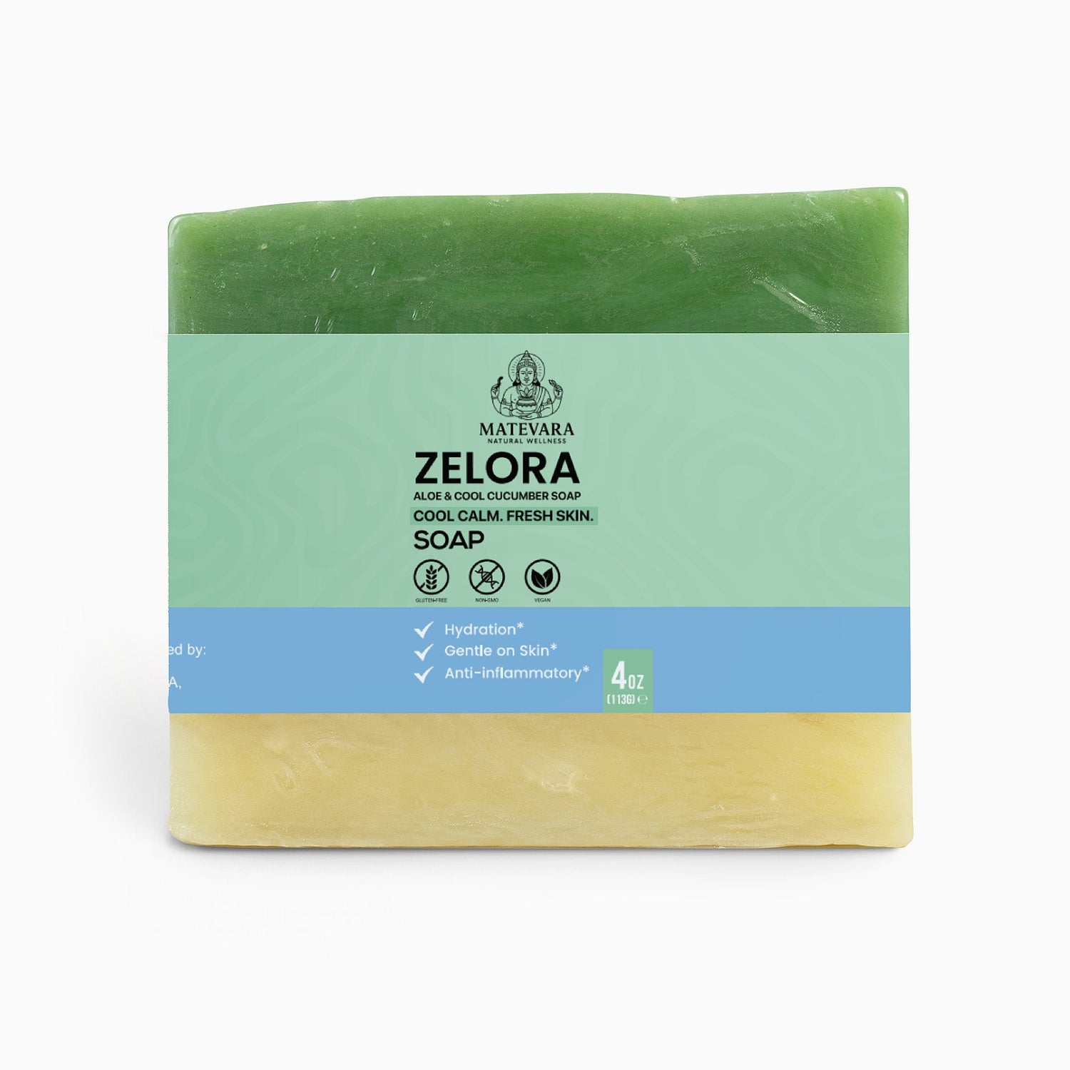 Zelora - Aloe & Cool Cucumber Soap - Matevara
